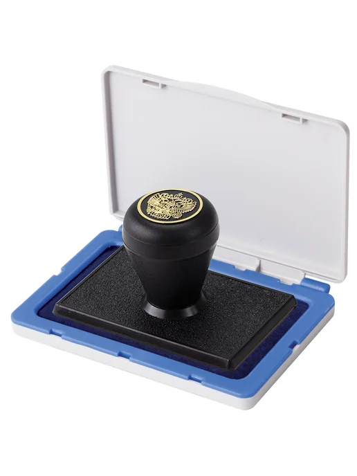 Brauberg Штемпельная подушка 100х80 мм, синяя, 100x80 мм, фото 7