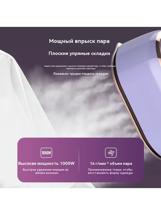 Портативный паровой утюг для дома, в упаковке 620 г, фото 3
