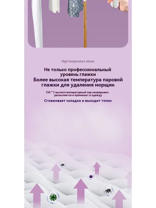 Портативный паровой утюг для дома, в упаковке 620 г, фото 6