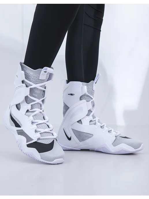 Nike антискользящая тренировочные кроссовки, белый, фото 6
