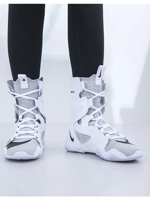 Nike антискользящая тренировочные кроссовки, белый, фото 7