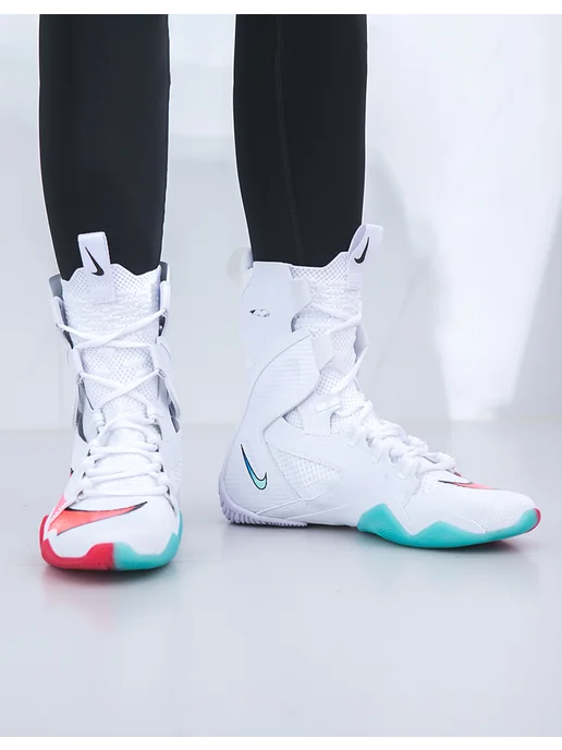 Nike Высокие кроссовки эластичная амортизация, голубой, фото 2