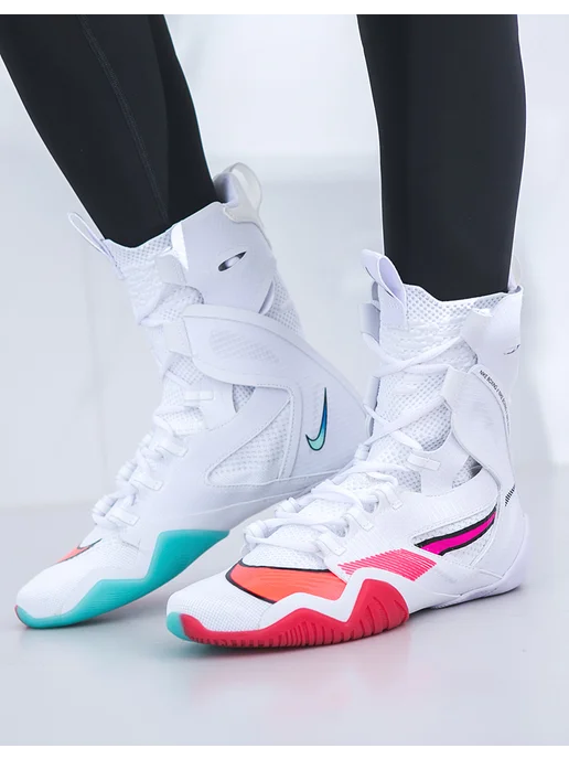 Nike Высокие кроссовки эластичная амортизация, голубой, фото 3