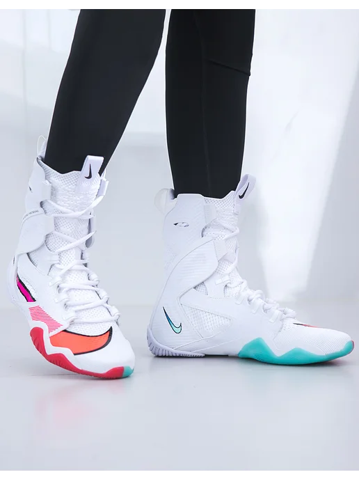 Nike Высокие кроссовки эластичная амортизация, голубой, фото 4