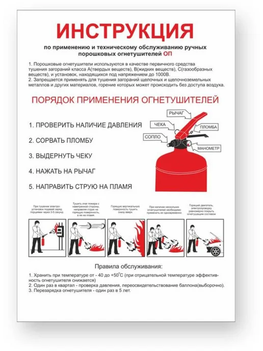 Огнетушитель автомобильный порошковый ОП-2, ОП-5 и для дома, фото 7