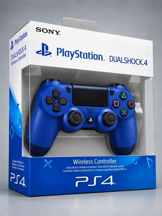 Геймпад Playstation 4, синий, фото 3