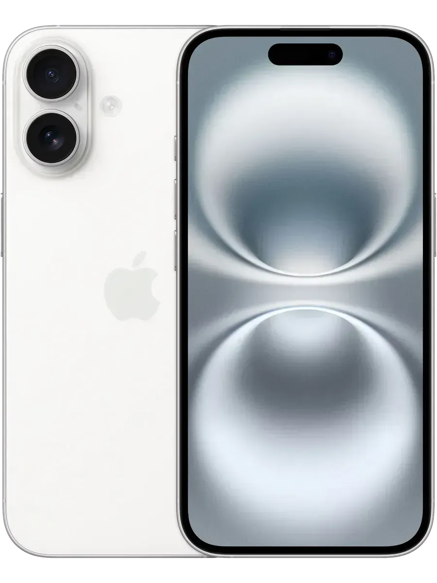 Смартфон iPhone 16 128 ГБ White nanoSIM + eSIM
