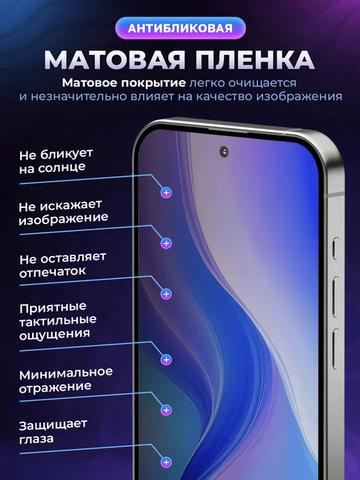 МобиТочка21 Защитная гидрогелевая пленка на экран Vivo Y27s, МобиТочка21 гидрогелевая на экран, фото 4