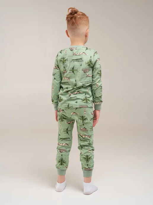 Zukids Пижама детская для мальчика, зеленый, фото 4