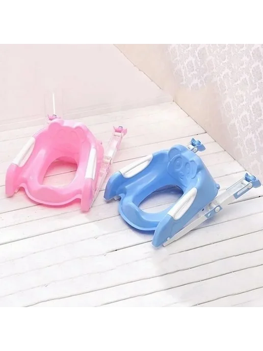 Насадка на унитаз детская розовая розовая, розовый, фото 4