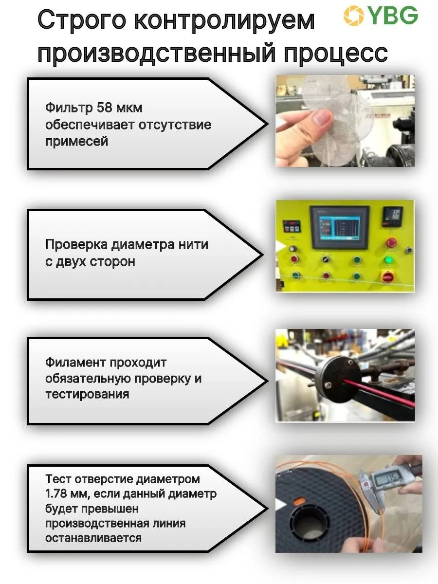 FlexPLA пластик для 3D принтера Синий + Оранжевый + Белый — фото 7