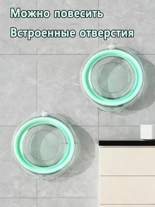 Складной таз прочный не протекает для стирки, коричневый, фото 3
