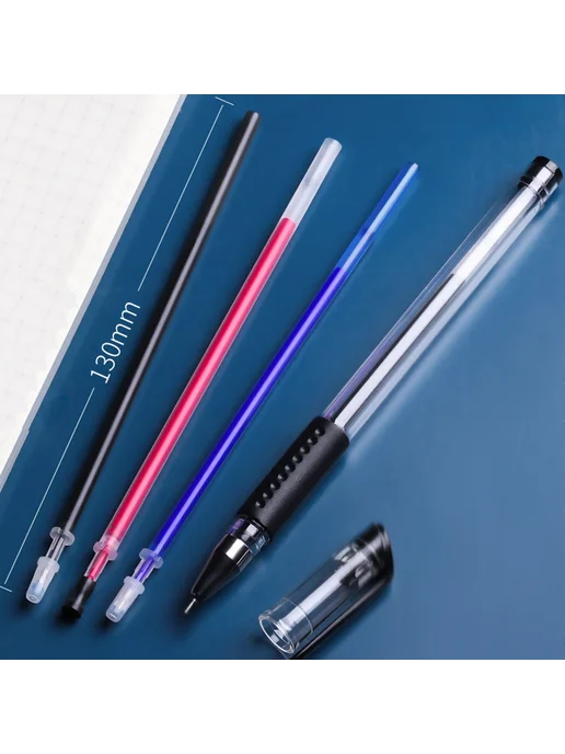 Стержни для гелевых ручек (100 шт ) синие, 100 шт, фото 3