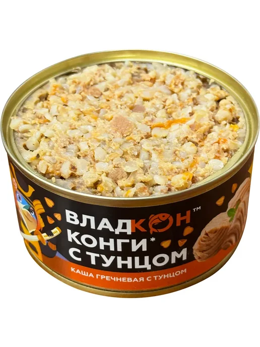 Владкон Каша гречневая с тунцом, 325 г, 325 г, фото 2