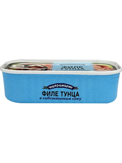 Ультрамарин Филе тунца в собственном соку, 120 г, 120 г, фото 2