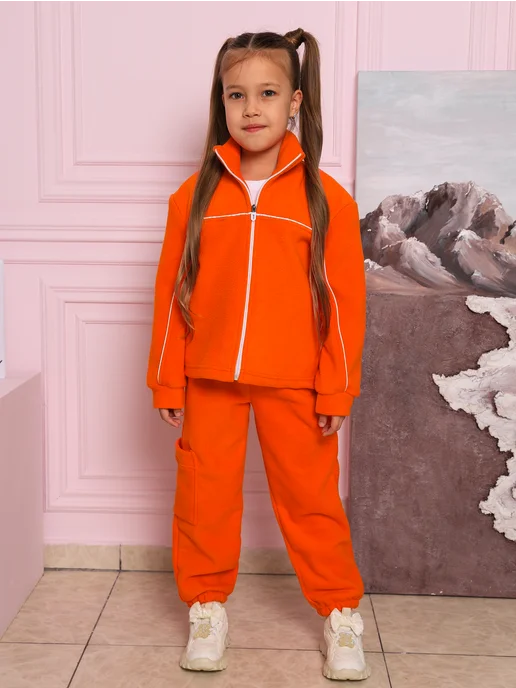 Armine kids Костюм флисовый детский для детей, оранжевый