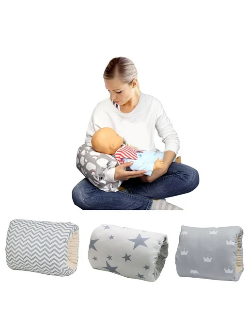 Подушка для беременных и кормящих Gray big star 9x9 см, 9x9 см, фото 2