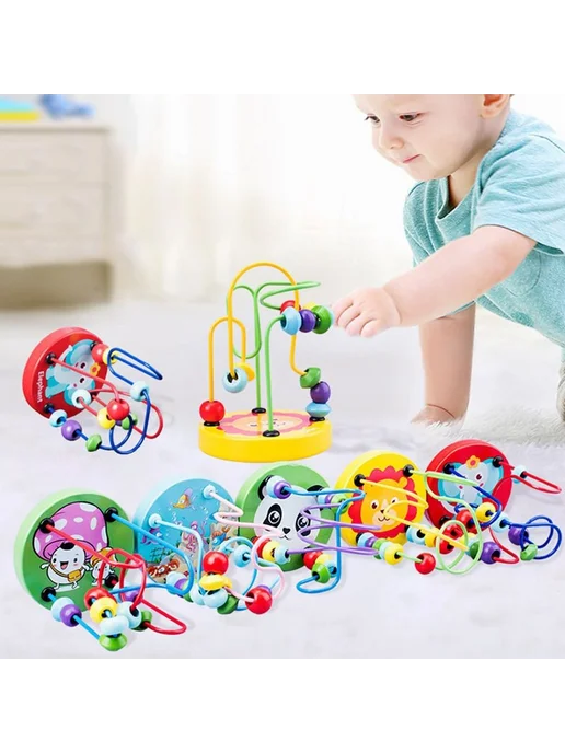 Лабиринт игрушка развивающая 1шт Голубой, 1 шт