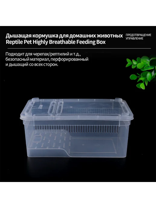 Инкубатор для рептилий 19*12*7 5см Прозрачный, 19x12, фото 3