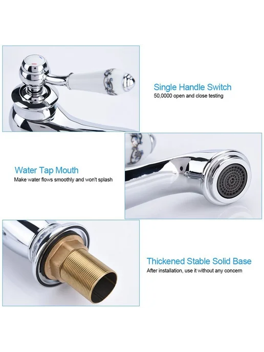 Смеситель Magic lamp шланги 60см Rose gold blue, синий, фото 3