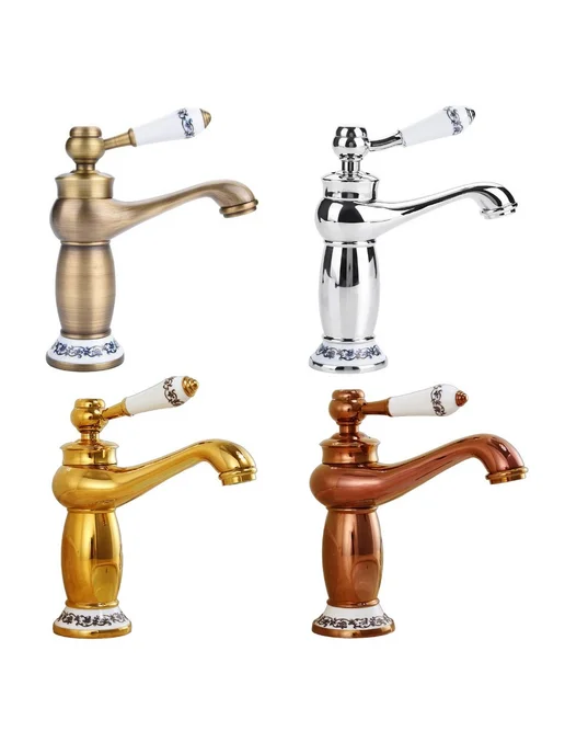 Смеситель Magic lamp шланги 60см Rose gold blue, синий, фото 8