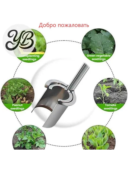 Сеялка ручная нерж. сталь, металл 17см, вариант, фото 3