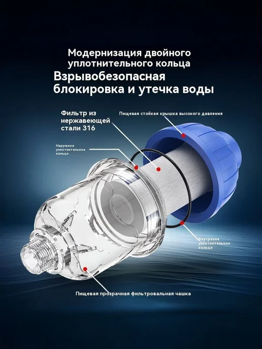Фильтр предварительной очистки водонагревателя Хаки 1 2", вариант, фото 8