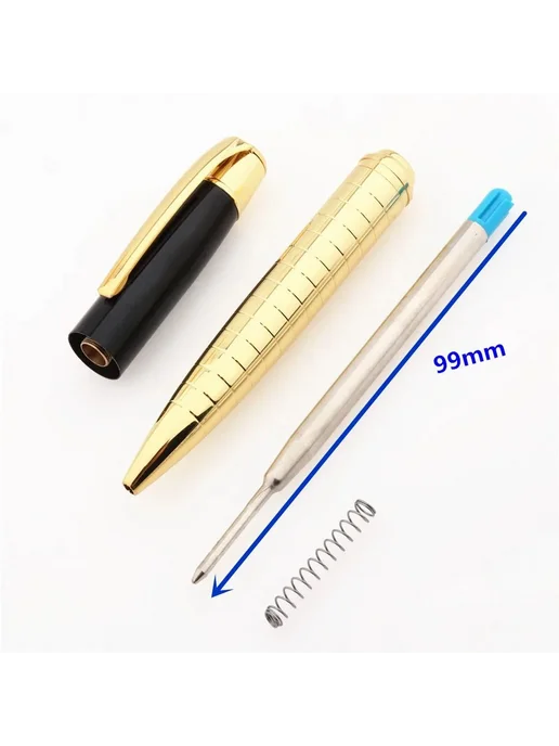 Шариковая ручка картридж 30 шт синий, 30 шт, синий, фото 4