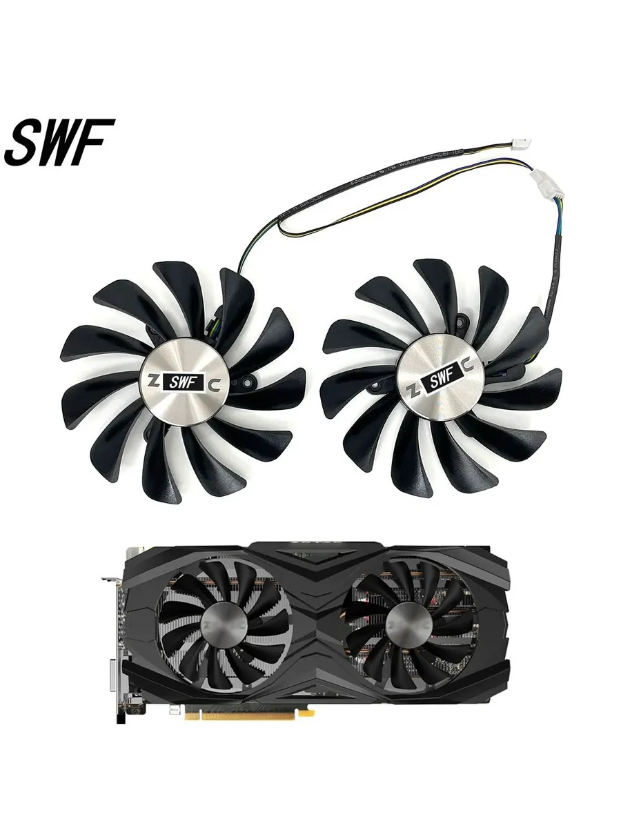 Вентилятор для видеокарты Zotac GTX 1070Ti 1080 Ti AMP 95мм