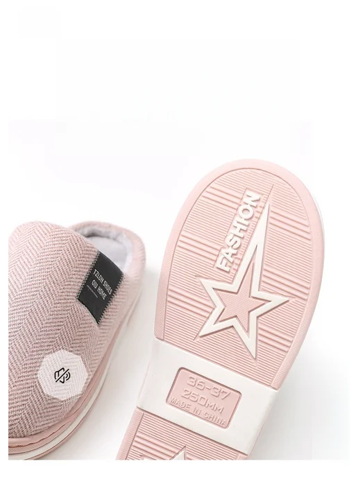Тапочки домашние утеплённые с нескользящей подошвой, зеленый, фото 3
