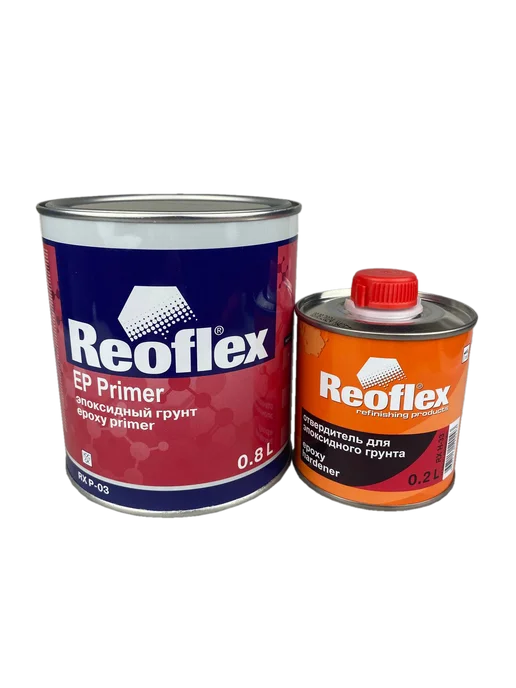 Reoflex Грунт EP Primer эпоксидный 0,8л с отв 0,2л, черный, 800 мл, 200 мл, белый, фото 2