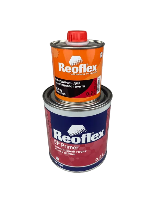 Reoflex Грунт EP Primer эпоксидный 0,8л с отв 0,2л, черный, 800 мл, 200 мл, белый, фото 4