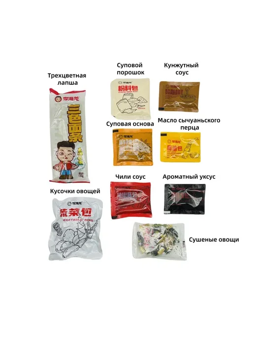 Лапша Малатан средне-острая 1 уп - 387 г, 387 г, фото 8
