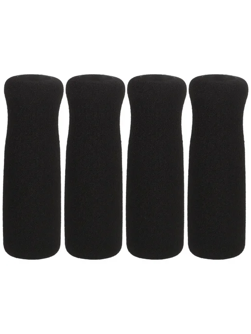 Накладки анатомич. на ручки трости 11x3 см, 4 шт. Черный, 11x3 см, 4 шт