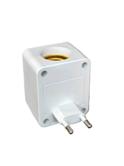 Настенный LED держатель лампы с ИК-датчиком Белый, Евро, белый, фото 3