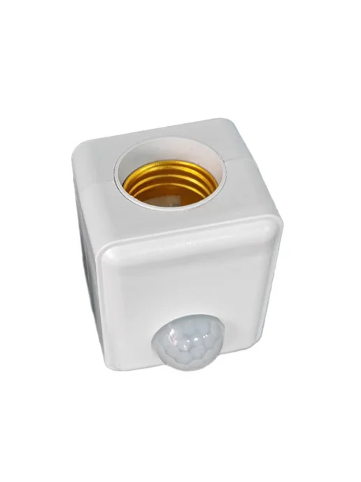 Настенный LED держатель лампы с ИК-датчиком Белый, Евро, белый, фото 7