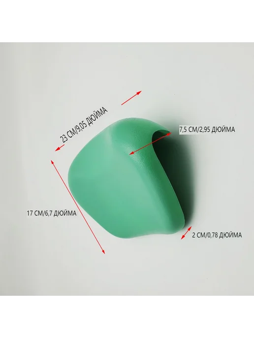 Подушка для ванны 3D утопленная Зеленый, зеленый, фото 2
