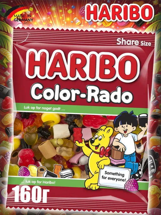 Haribo Жевательный Мармелад Харибо Color-Rado Mini, 340 г