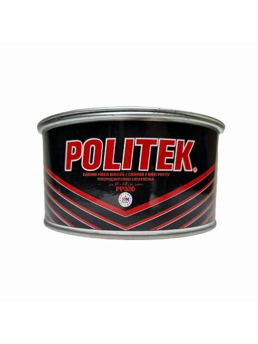 Карбоновая шпатлевка Politek (Политек) с углеволокном 0,4, черный, фото 2