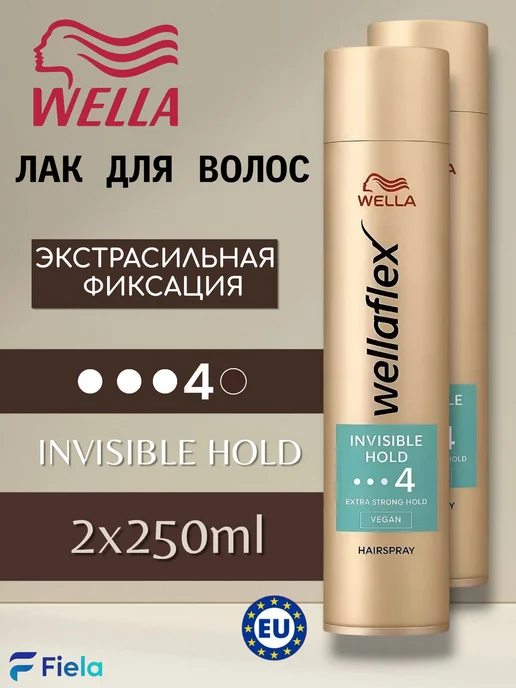WELLAFLEX Лак для волос INVISIBLE HOLD 2x250 мл, 2x250, 250 мл