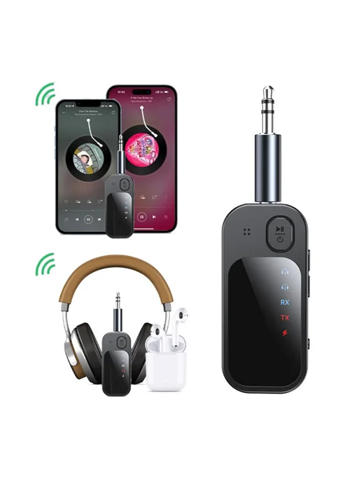BT5 4 Bluetooth передатчик-приемник 3 5mm AUX Dual, вариант, фото 3