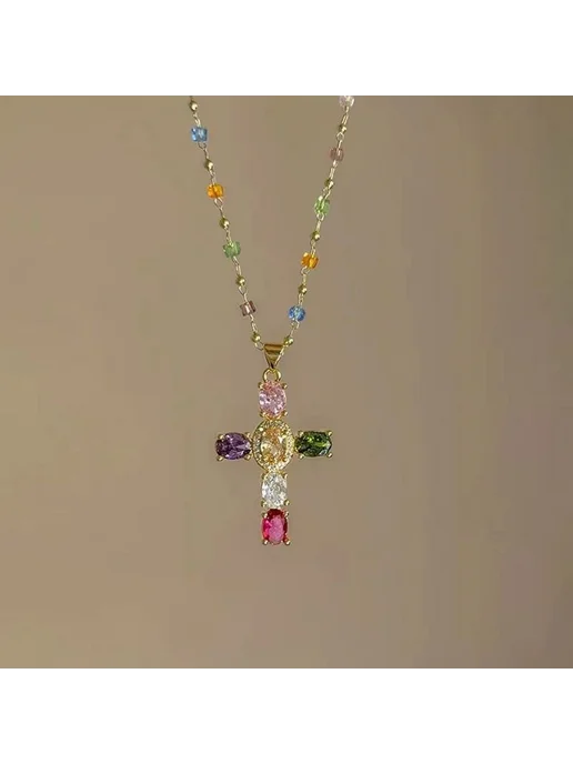 Ожерелье "Бирюза" бусины Multicolor, вариант, фото 2