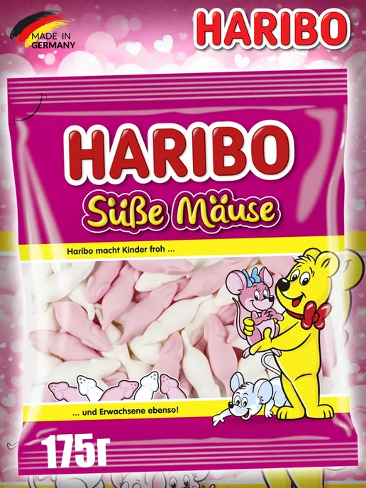 Haribo Жевательный Мармелад Харибо Сладкие мышки, вариант