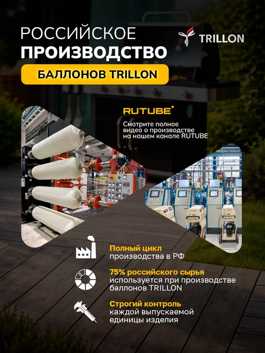 TRILLON Баллон композитный 18,2 л BBQ, 12,5 л, фото 3