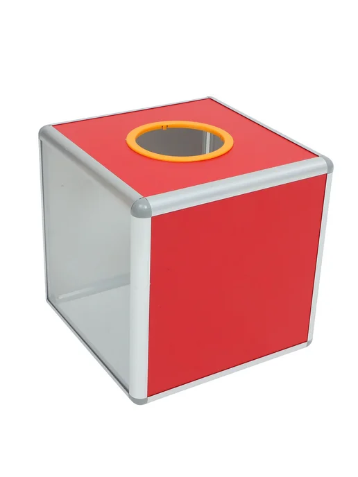 Ящик для голосования (красный) 25x25x25 см, 25x25x25 см, фото 2