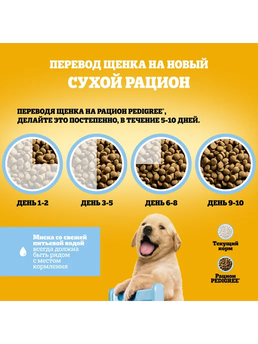 Сухой корм PEDIGREE для собак, щенки, курица, 2 кг, фото 7