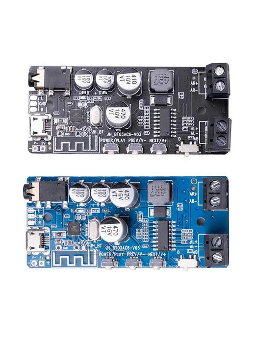 Bluetooth 5 0 Усилитель звука stereo для музыки (чёрный), черный, фото 4