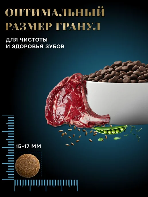 Сухой корм Vegas для собак, крупные, средние, говядина, 2,5 кг, фото 5