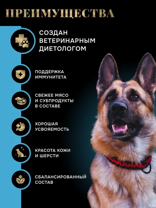 Сухой корм Vegas для собак, крупные, средние, говядина, 2,5 кг, фото 6