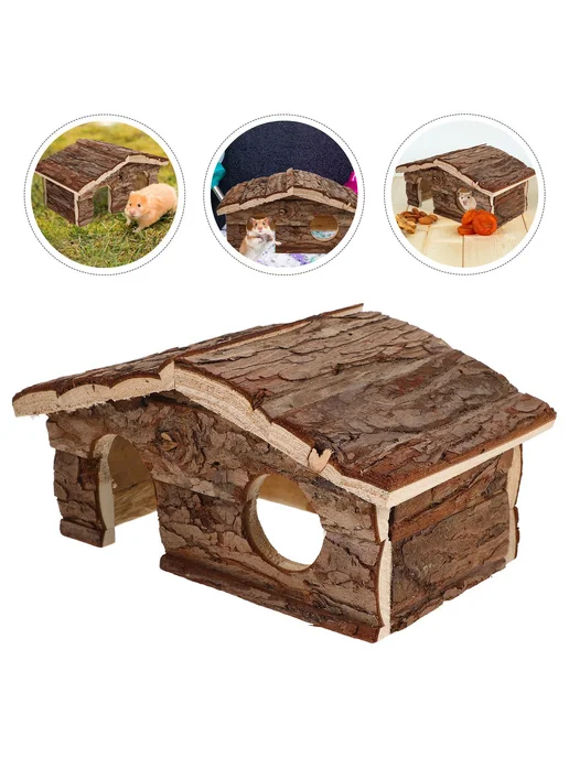 Домик для хомячков 20x13x10 см, светло-кор, 20x13x10 см, фото 3